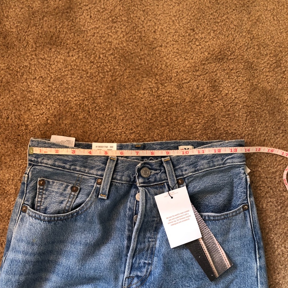 New [Levi’s] 501 High waist selvedge skinny jeans - Picture 8 of 8